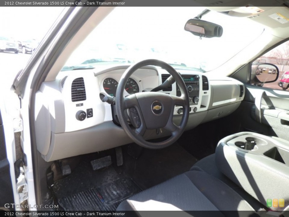 Dark Titanium Interior Prime Interior for the 2012 Chevrolet Silverado 1500 LS Crew Cab #77430471