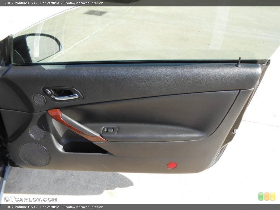 Ebony/Morocco Interior Door Panel for the 2007 Pontiac G6 GT Convertible #77431014