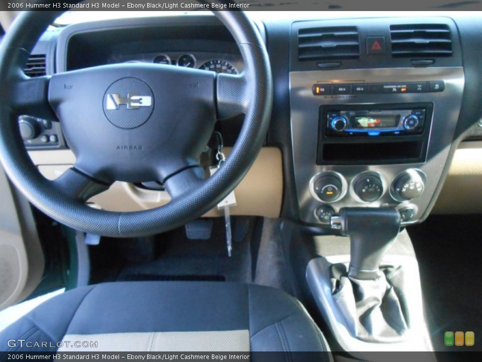 Ebony Black/Light Cashmere Beige Interior Dashboard for the 2006 Hummer H3  #77431164