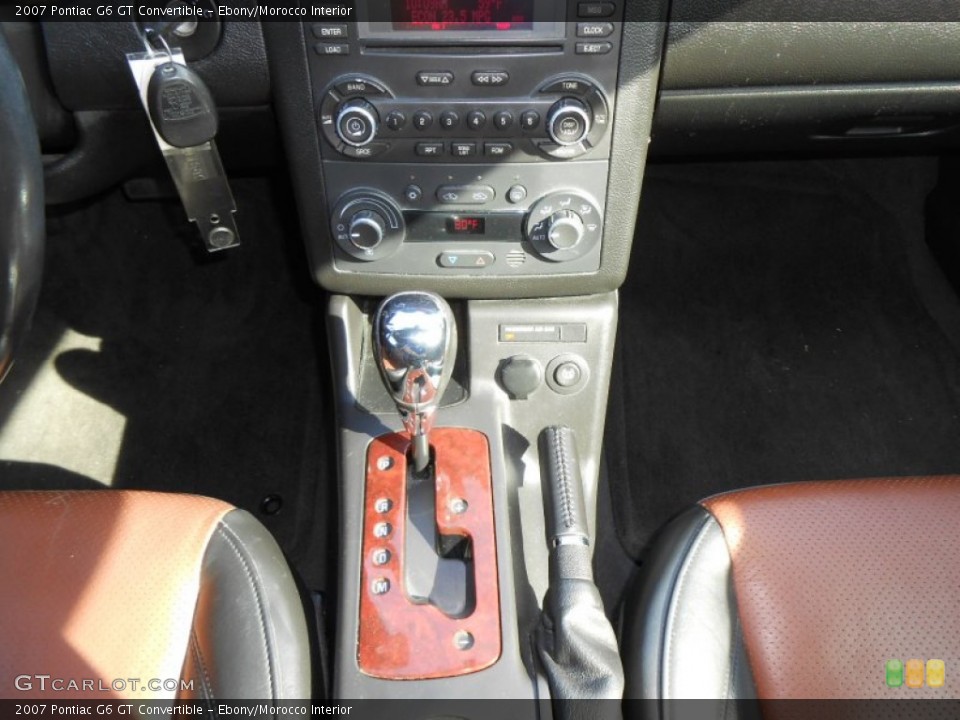 Ebony/Morocco Interior Transmission for the 2007 Pontiac G6 GT Convertible #77431189