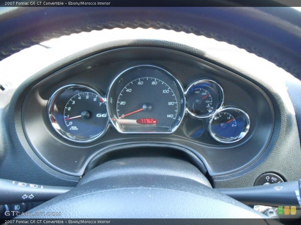 Ebony/Morocco Interior Gauges for the 2007 Pontiac G6 GT Convertible #77431230