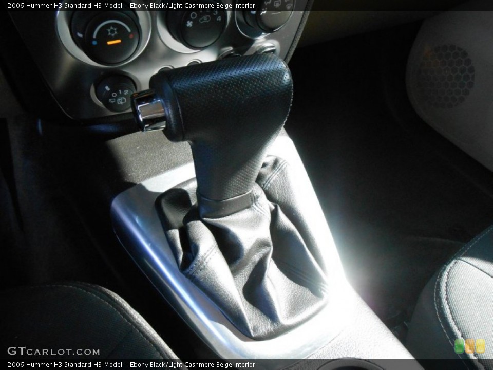 Ebony Black/Light Cashmere Beige Interior Transmission for the 2006 Hummer H3  #77431241