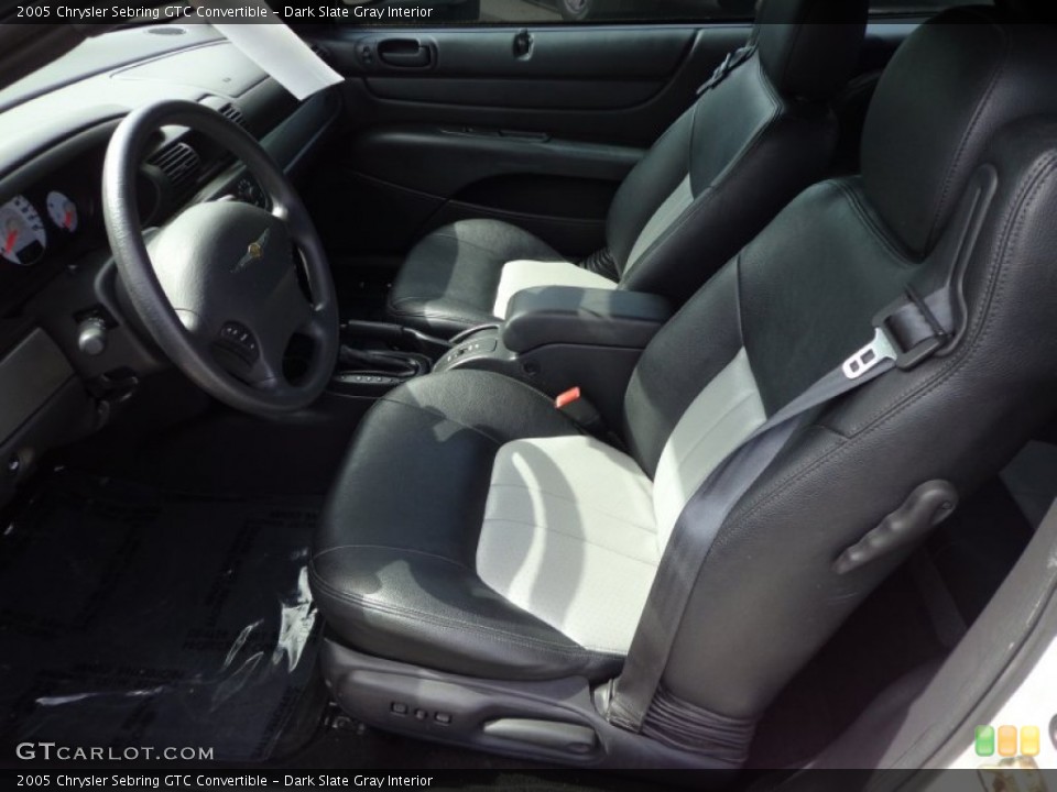 Dark Slate Gray Interior Photo for the 2005 Chrysler Sebring GTC Convertible #77432214