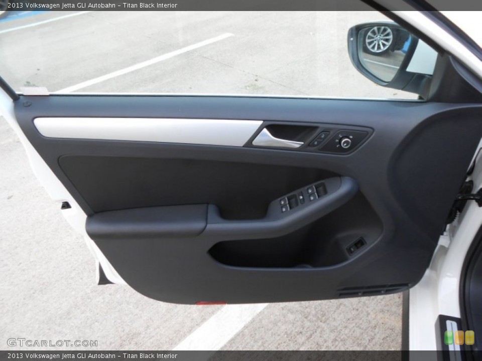 Titan Black Interior Door Panel for the 2013 Volkswagen Jetta GLI Autobahn #77432706