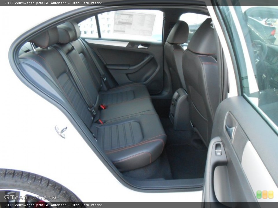 Titan Black Interior Rear Seat for the 2013 Volkswagen Jetta GLI Autobahn #77432775