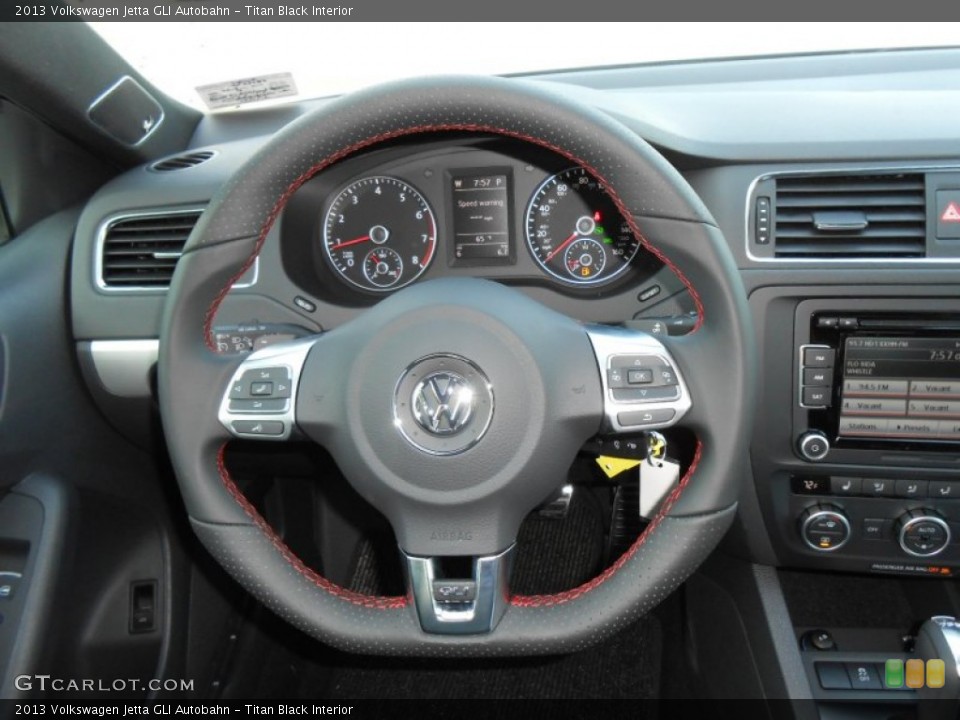 Titan Black Interior Steering Wheel for the 2013 Volkswagen Jetta GLI Autobahn #77432808