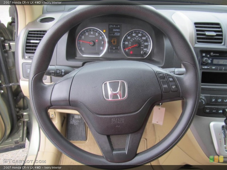 Ivory Interior Steering Wheel for the 2007 Honda CR-V LX 4WD #77433378