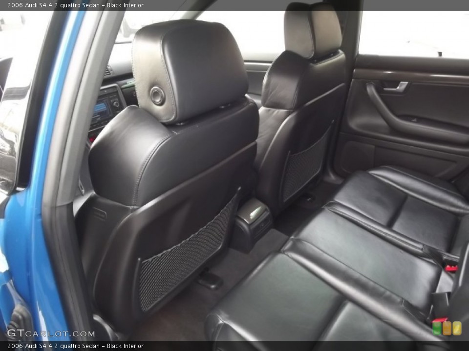 Black Interior Rear Seat for the 2006 Audi S4 4.2 quattro Sedan #77435539