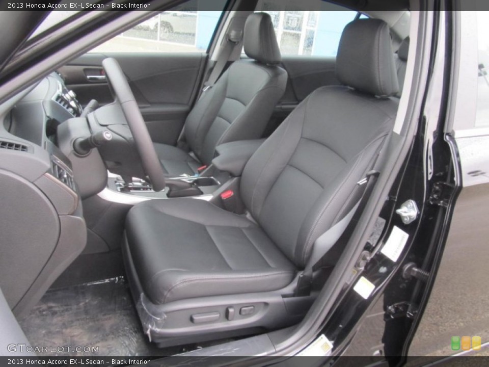 Black Interior Front Seat for the 2013 Honda Accord EX-L Sedan #77435540