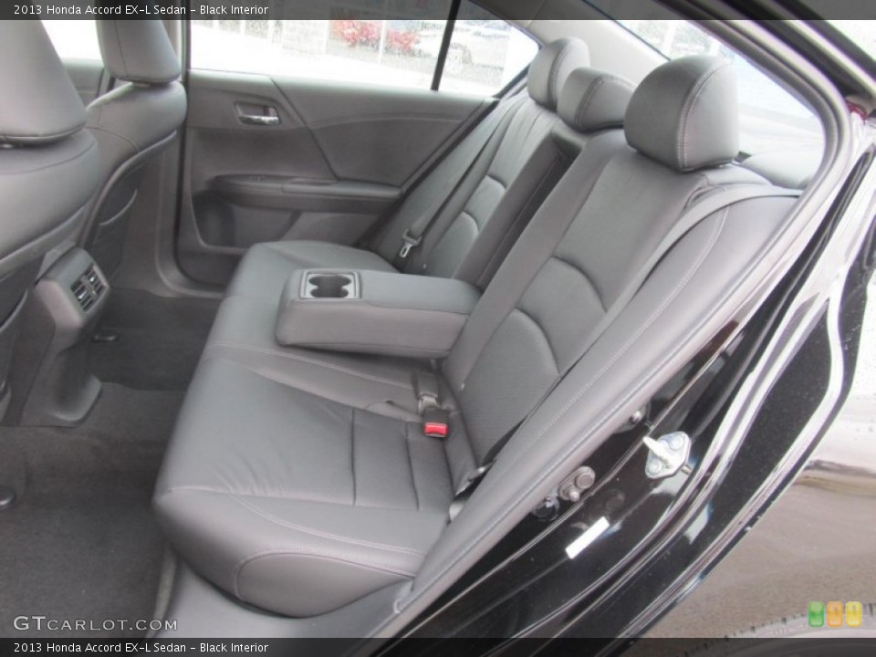 Black Interior Rear Seat for the 2013 Honda Accord EX-L Sedan #77435559