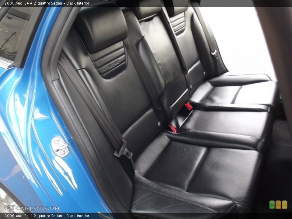 Black Interior Rear Seat for the 2006 Audi S4 4.2 quattro Sedan #77435584