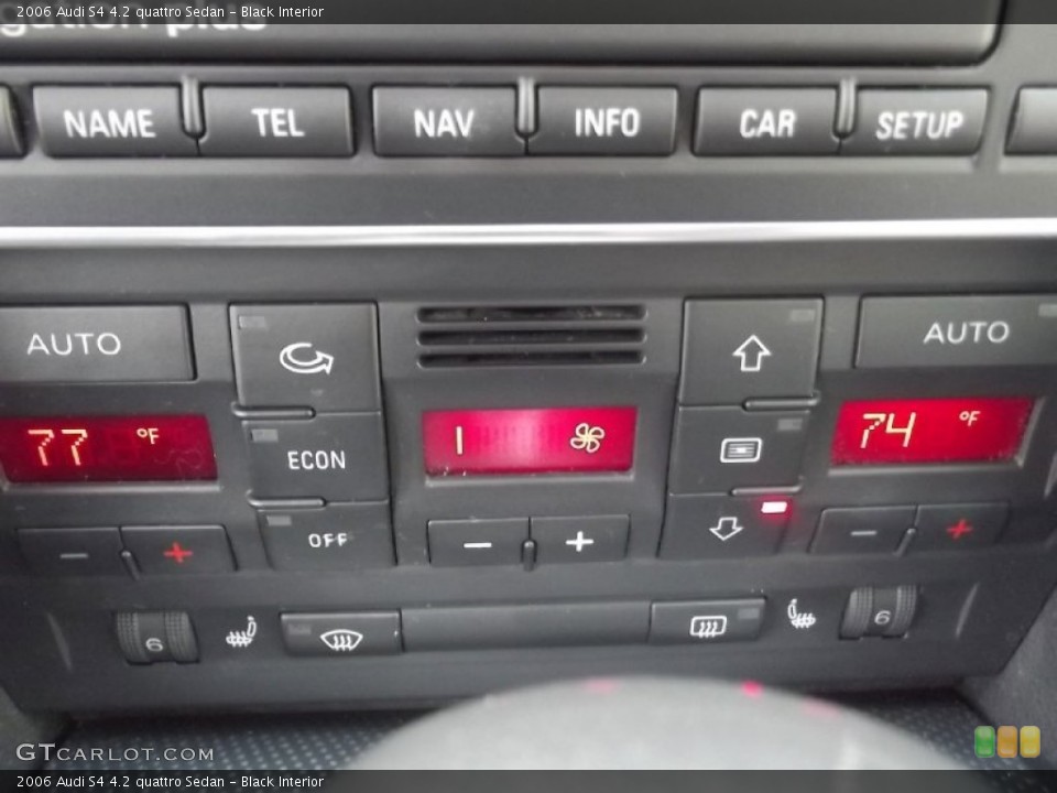 Black Interior Controls for the 2006 Audi S4 4.2 quattro Sedan #77435664