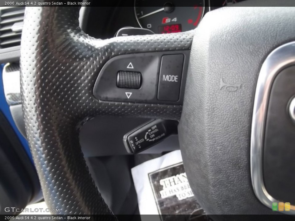 Black Interior Controls for the 2006 Audi S4 4.2 quattro Sedan #77435712