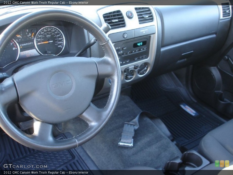 Ebony Interior Dashboard for the 2012 GMC Canyon Work Truck Regular Cab #77435726
