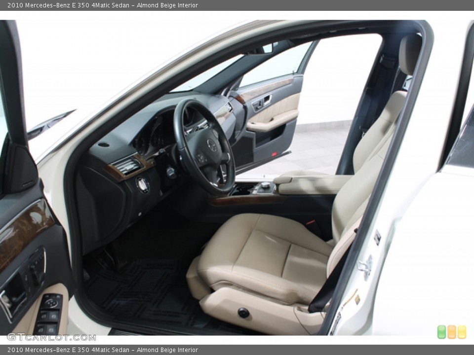 Almond Beige Interior Front Seat for the 2010 Mercedes-Benz E 350 4Matic Sedan #77435745