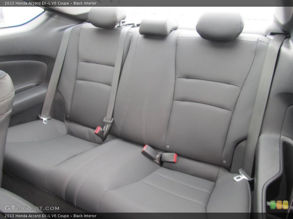 Black Interior Rear Seat for the 2013 Honda Accord EX-L V6 Coupe #77435926