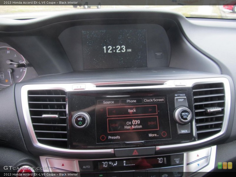 Black Interior Controls for the 2013 Honda Accord EX-L V6 Coupe #77436000