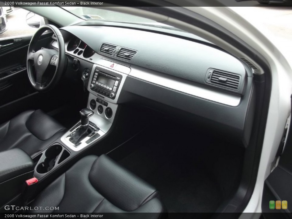 Black Interior Dashboard for the 2008 Volkswagen Passat Komfort Sedan #77436189