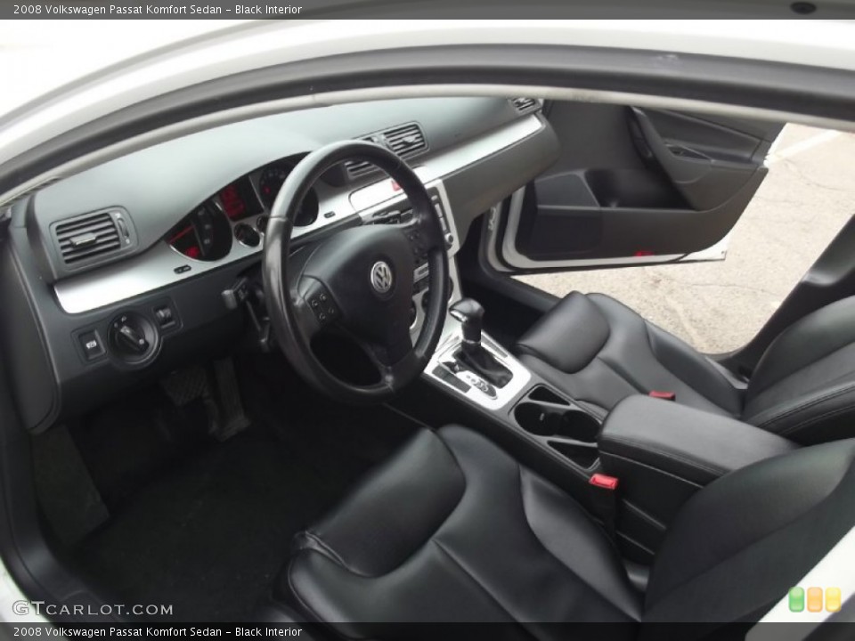 Black Interior Prime Interior for the 2008 Volkswagen Passat Komfort Sedan #77436279
