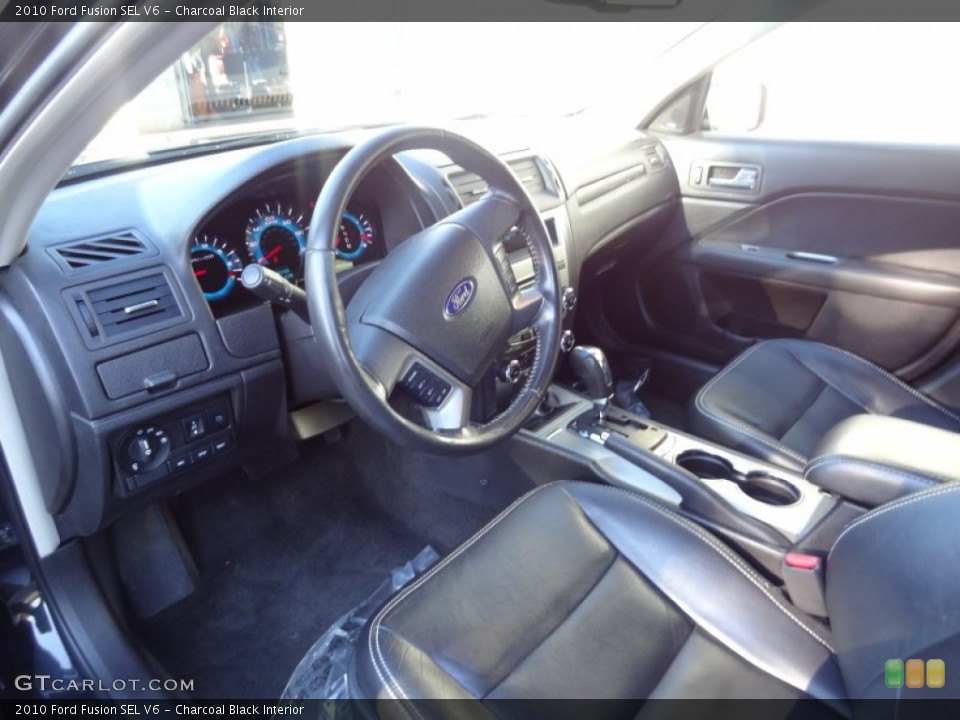 Charcoal Black Interior Prime Interior for the 2010 Ford Fusion SEL V6 #77436417