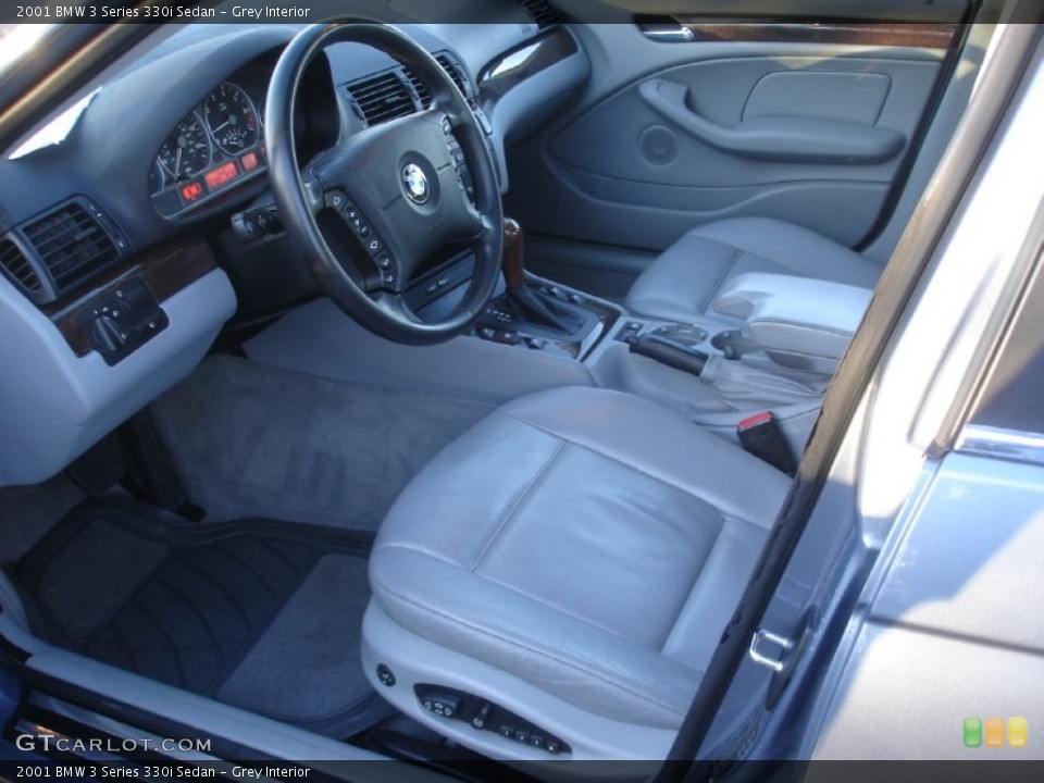 Grey Interior Prime Interior for the 2001 BMW 3 Series 330i Sedan #77436549