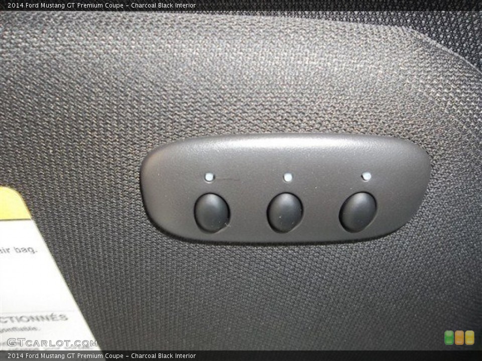 Charcoal Black Interior Controls for the 2014 Ford Mustang GT Premium Coupe #77436702