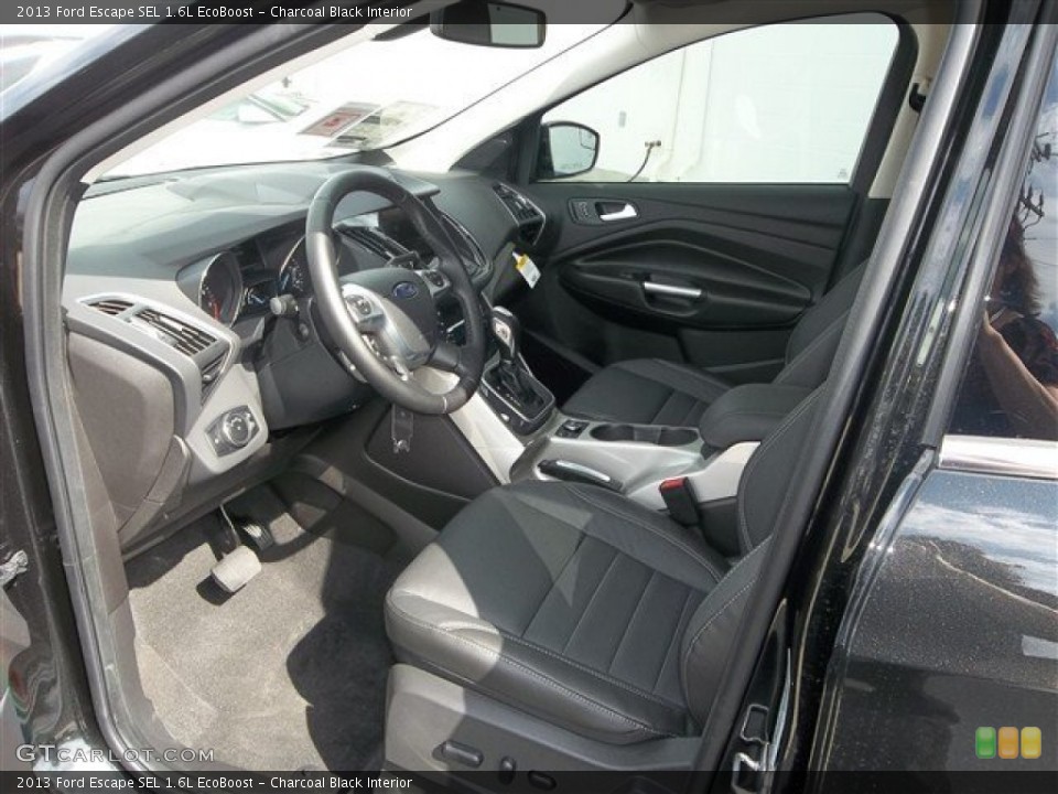 Charcoal Black Interior Photo for the 2013 Ford Escape SEL 1.6L EcoBoost #77437371