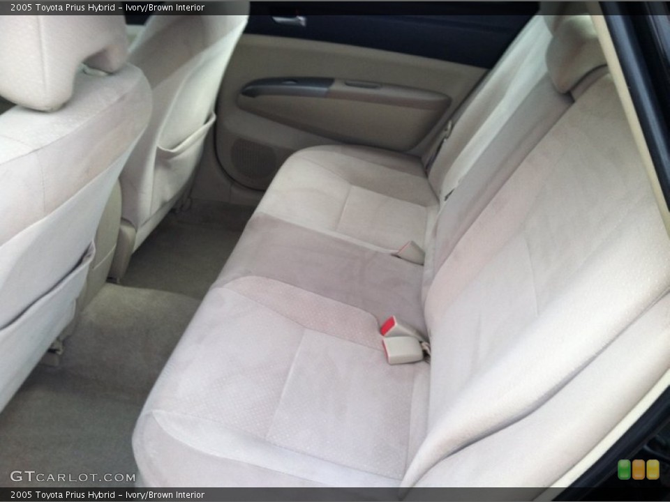 Ivory/Brown Interior Rear Seat for the 2005 Toyota Prius Hybrid #77437737