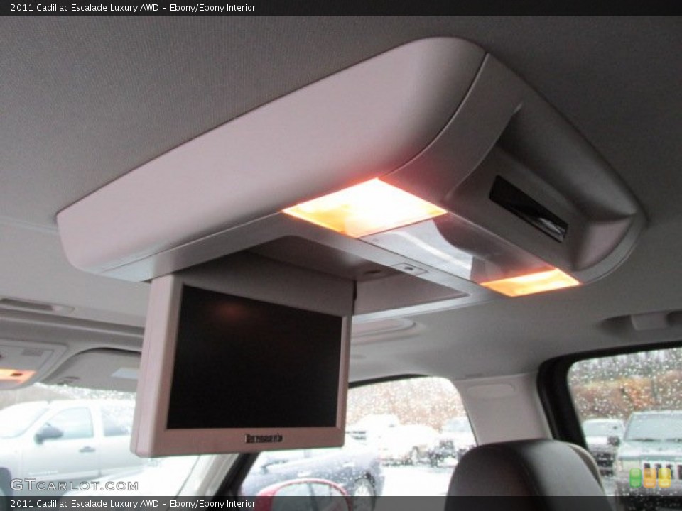 Ebony/Ebony Interior Entertainment System for the 2011 Cadillac Escalade Luxury AWD #77439582