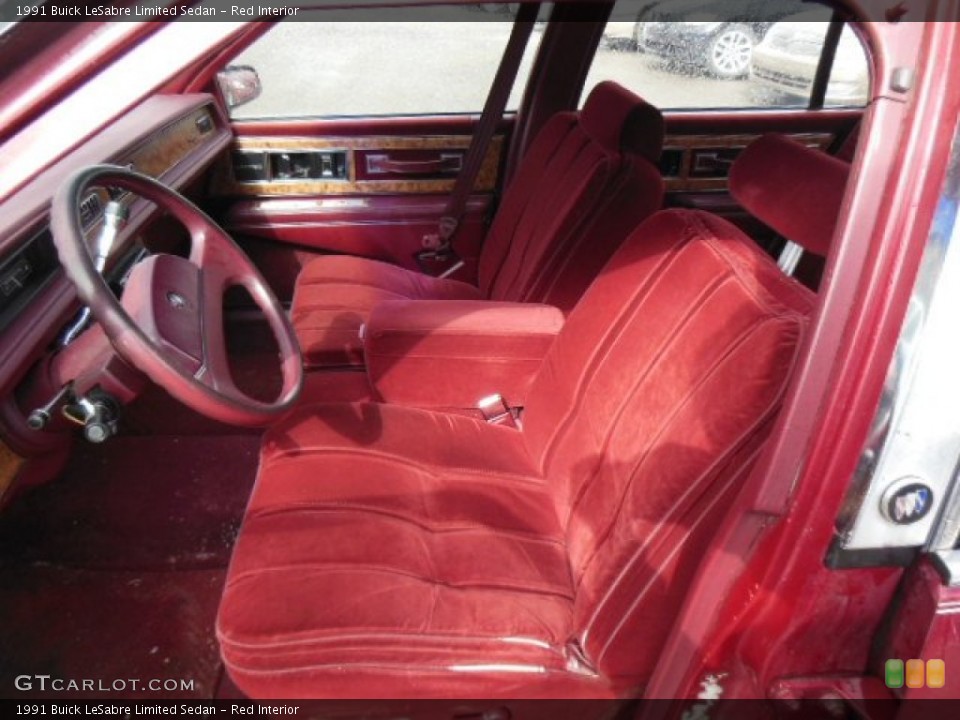 Red 1991 Buick LeSabre Interiors