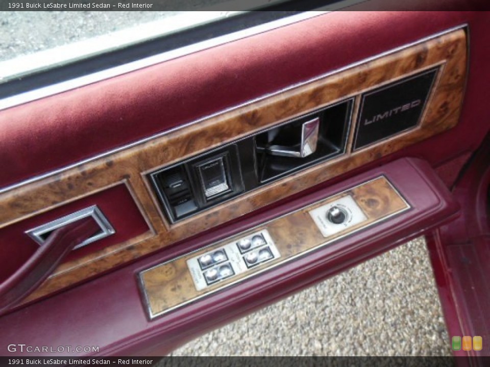 Red Interior Controls for the 1991 Buick LeSabre Limited Sedan #77440158