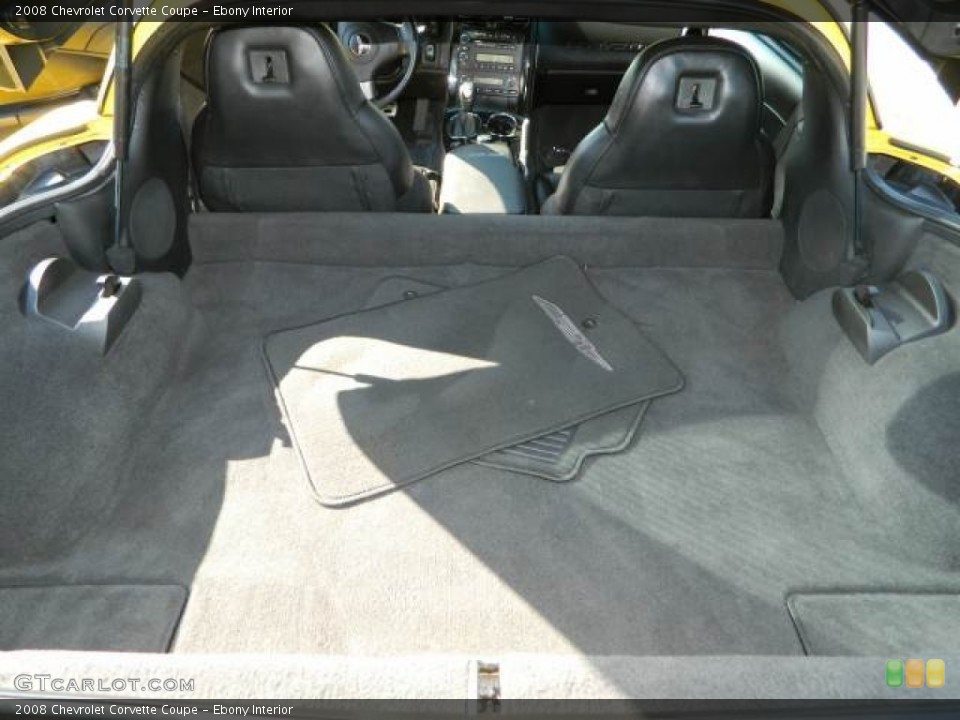 Ebony Interior Trunk for the 2008 Chevrolet Corvette Coupe #77441022