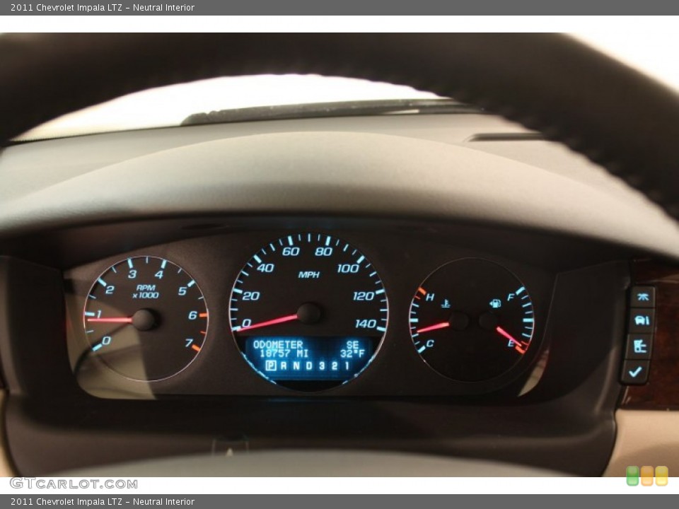 Neutral Interior Gauges for the 2011 Chevrolet Impala LTZ #77441247