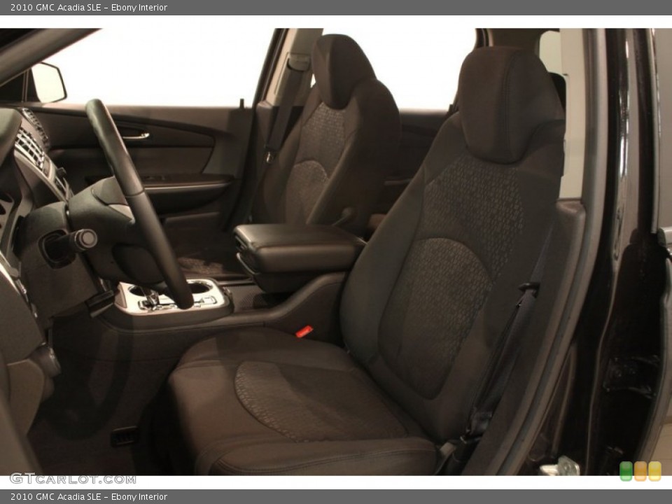 Ebony Interior Front Seat for the 2010 GMC Acadia SLE #77441588