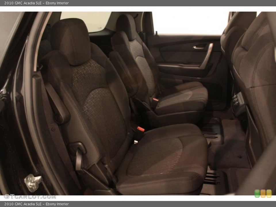 Ebony Interior Rear Seat for the 2010 GMC Acadia SLE #77441736