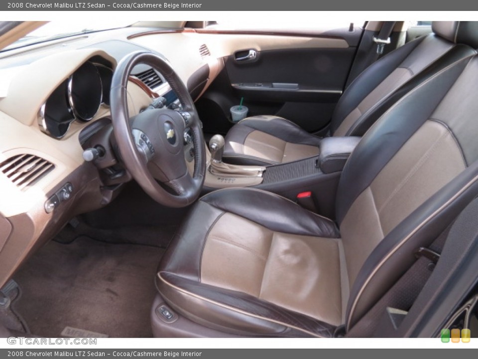 Cocoa/Cashmere Beige Interior Photo for the 2008 Chevrolet Malibu LTZ Sedan #77442120
