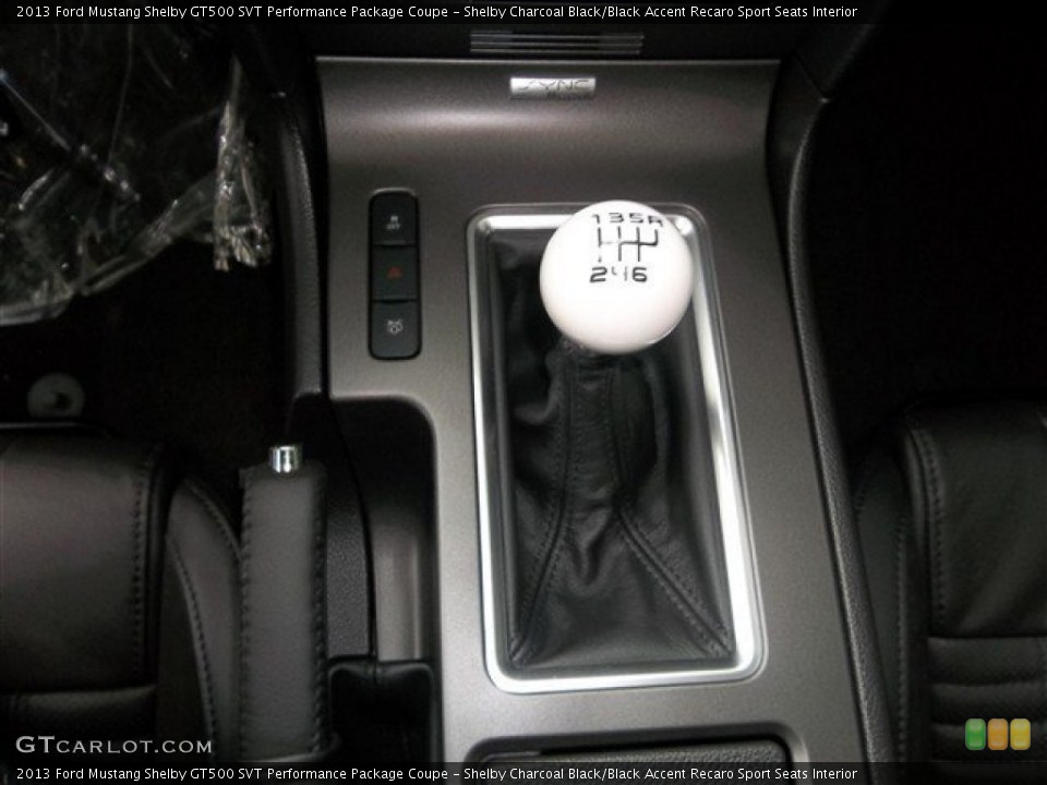 Shelby Charcoal Black/Black Accent Recaro Sport Seats Interior Transmission for the 2013 Ford Mustang Shelby GT500 SVT Performance Package Coupe #77442399