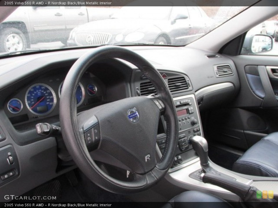 R Nordkap Black/Blue Metallic Interior Steering Wheel for the 2005 Volvo S60 R AWD #77442862