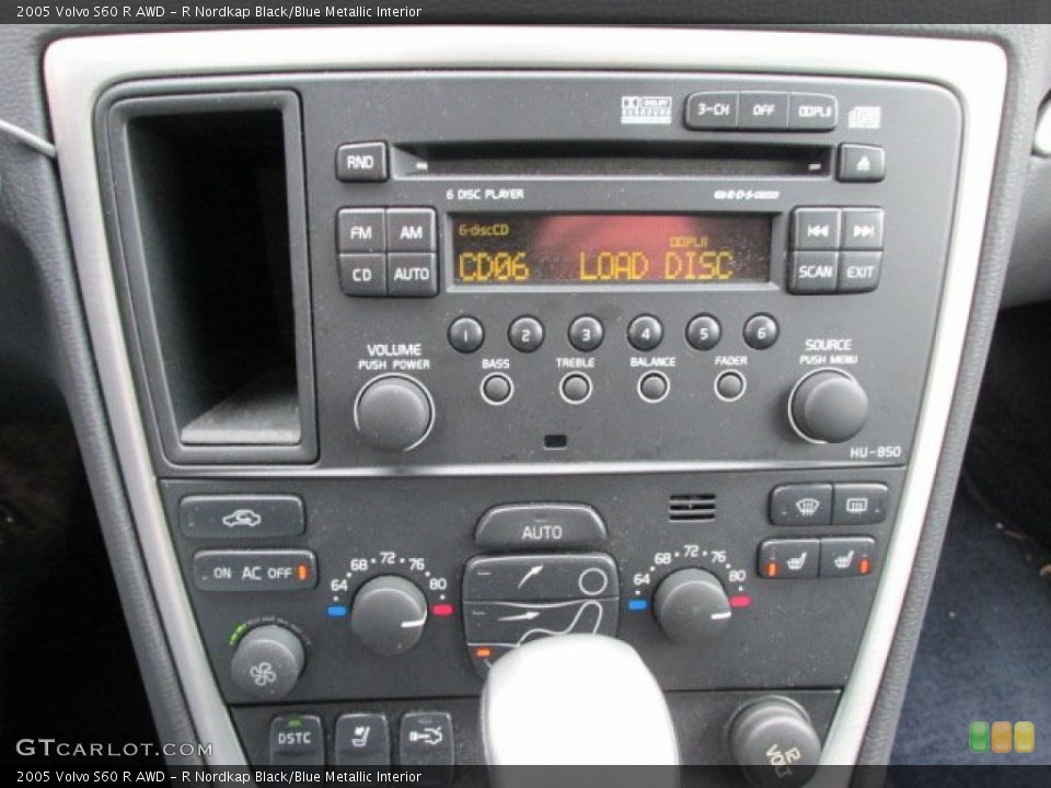 R Nordkap Black/Blue Metallic Interior Controls for the 2005 Volvo S60 R AWD #77442924