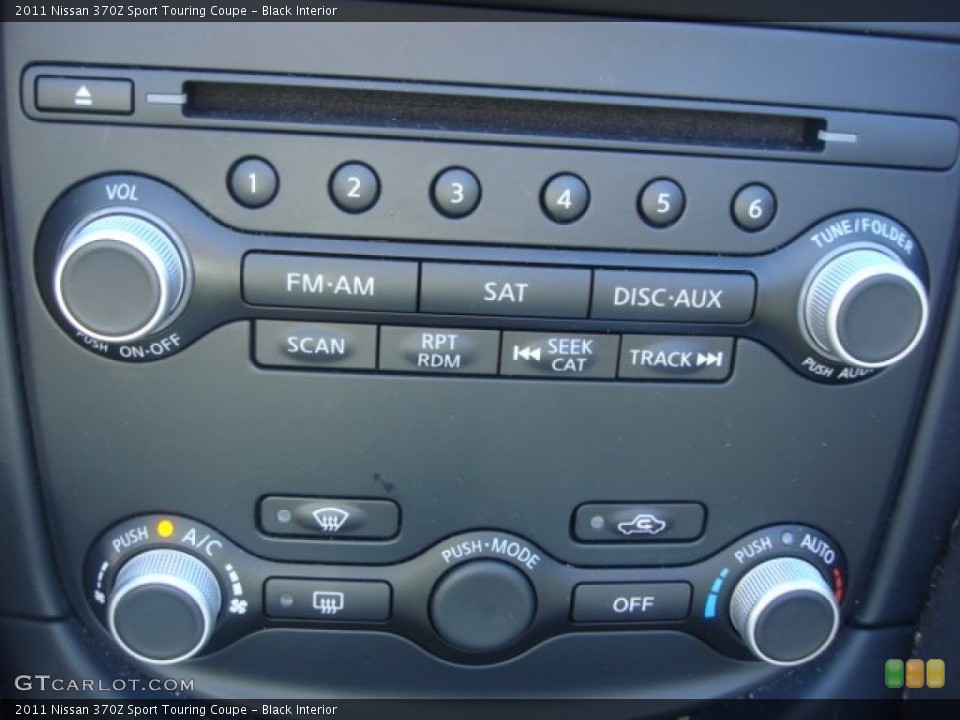 Black Interior Controls for the 2011 Nissan 370Z Sport Touring Coupe #77443005