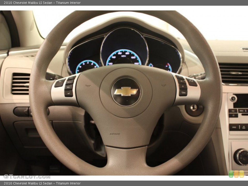 Titanium Interior Steering Wheel for the 2010 Chevrolet Malibu LS Sedan #77443029