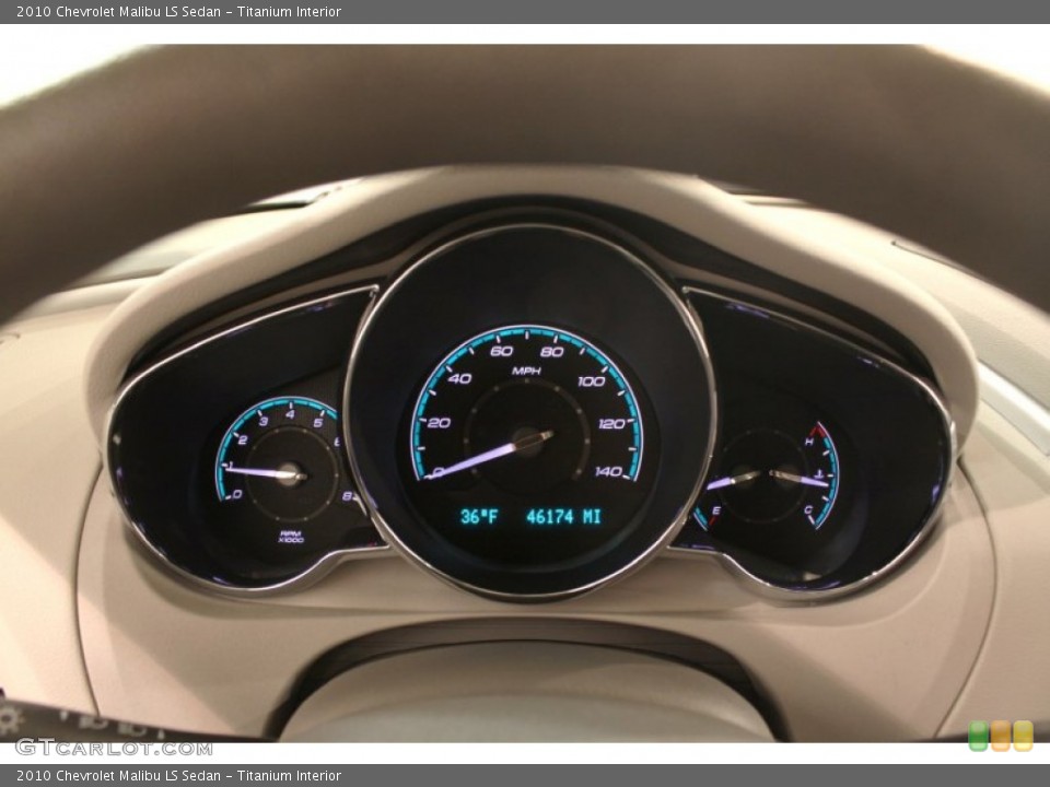 Titanium Interior Gauges for the 2010 Chevrolet Malibu LS Sedan #77443040