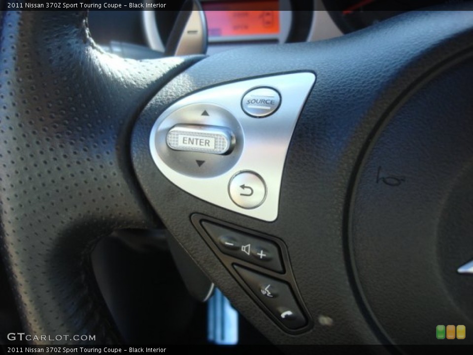Black Interior Controls for the 2011 Nissan 370Z Sport Touring Coupe #77443057