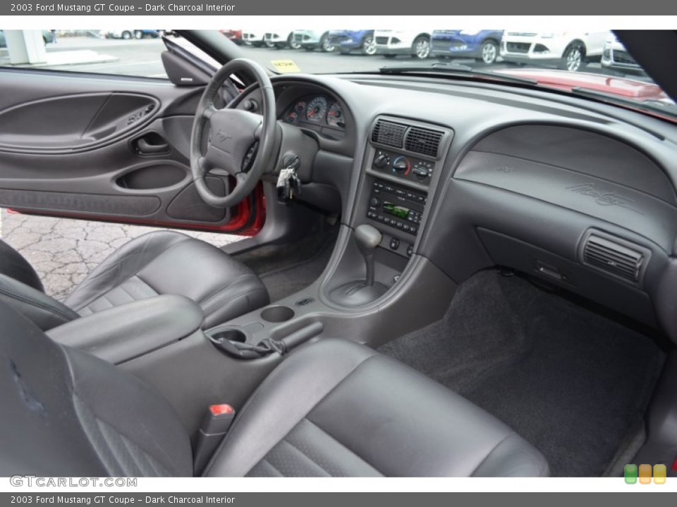 Dark Charcoal Interior Dashboard For The 2003 Ford Mustang
