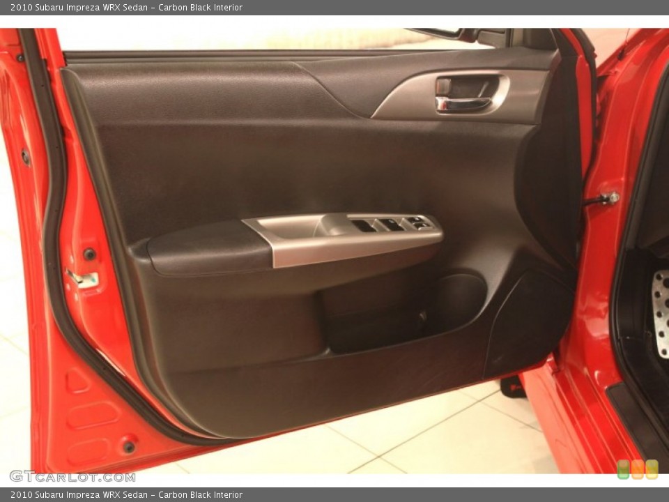 Carbon Black Interior Door Panel for the 2010 Subaru Impreza WRX Sedan #77444484