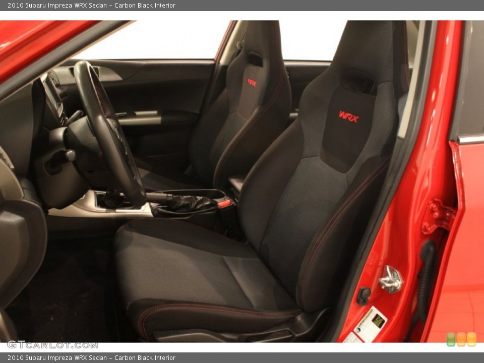Carbon Black Interior Front Seat for the 2010 Subaru Impreza WRX Sedan #77444501