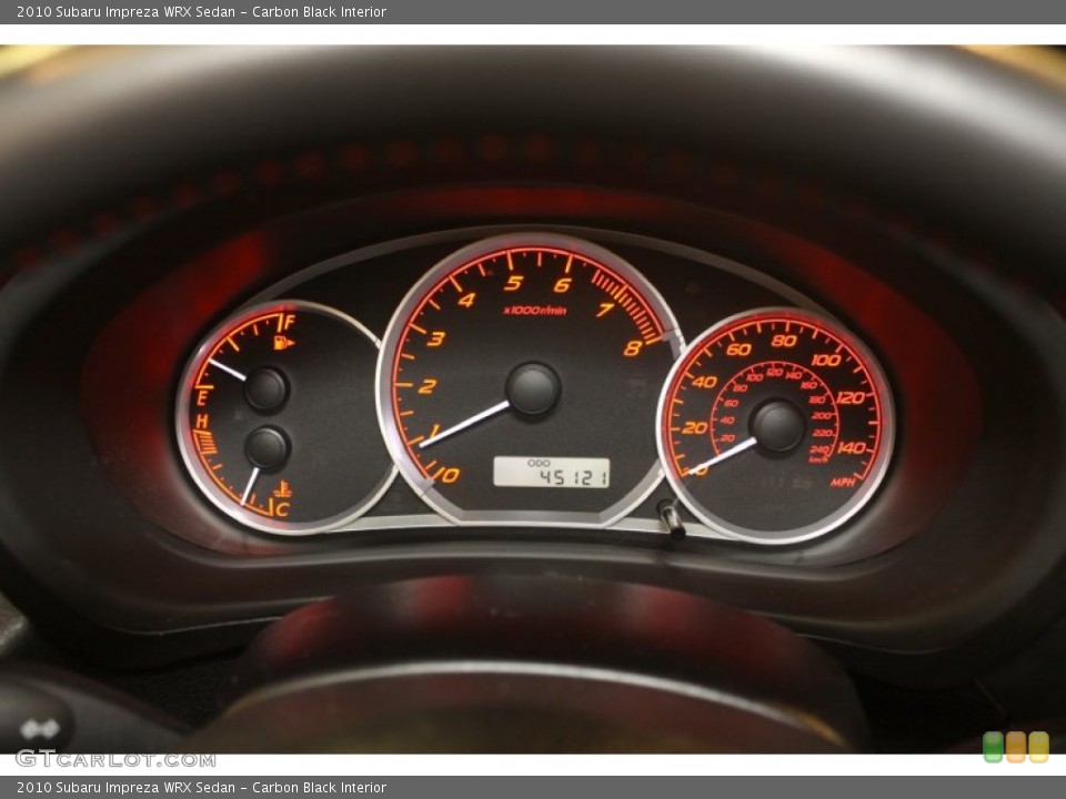 Carbon Black Interior Gauges for the 2010 Subaru Impreza WRX Sedan #77444537