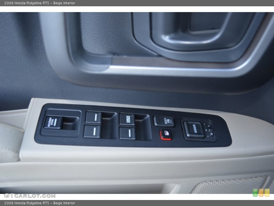 Beige Interior Controls for the 2009 Honda Ridgeline RTS #77444685