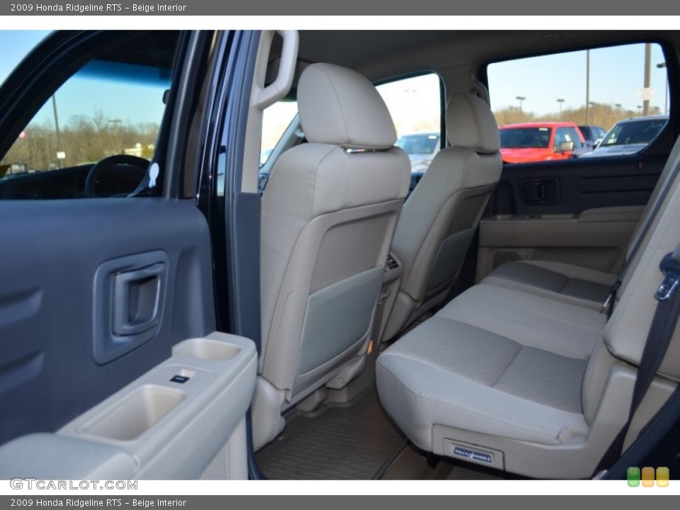 Beige Interior Rear Seat for the 2009 Honda Ridgeline RTS #77444724