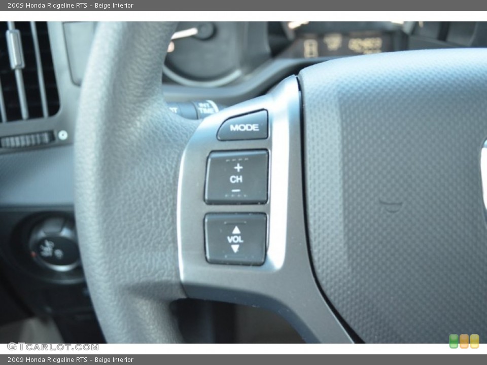 Beige Interior Controls for the 2009 Honda Ridgeline RTS #77444904